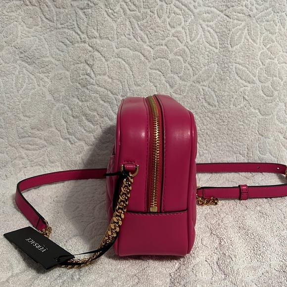 Versace La Medusa icon logo quilted nappa leather Barbie pink crossbody bag NEW - Picture 6 of 7